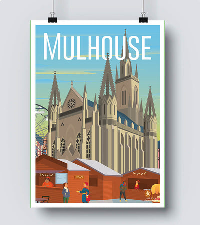 Affiche Mulhouse Marché
