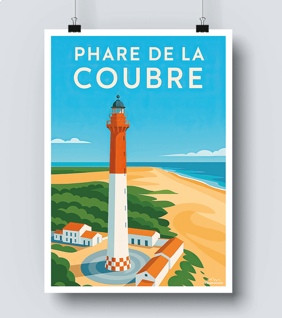 Affiche Phare De La Coubre La Tremblade Le Bourlingueur affiche-phare-de-la-coubre-la-tremblade-le-bourlingueur