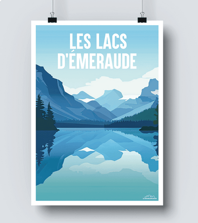 Affiche Lac d'Emeraudes - Canada
