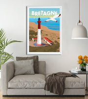 Poster phare bretagne