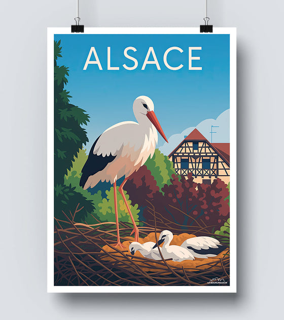 Poster Travel Vintage Riquewihr, Visitez l'Alsace - Affiche, poster et illustration vintage Poster Travel Vintage Riquewihr, Visitez l'Alsace - Affiche, poster et illustration vintage