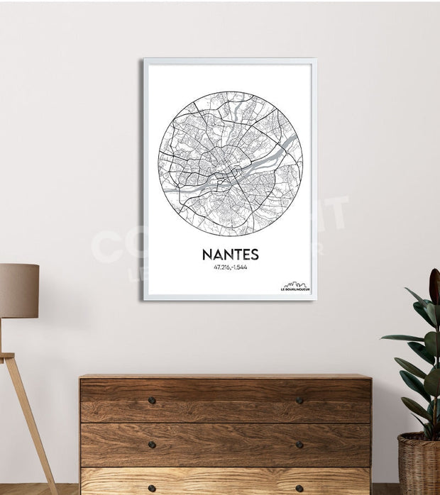Affiche Plan Nantes
