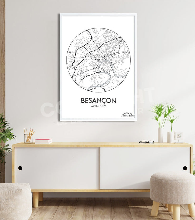 Affiche Plan Besançon