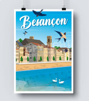 Affiche besançon travel poster