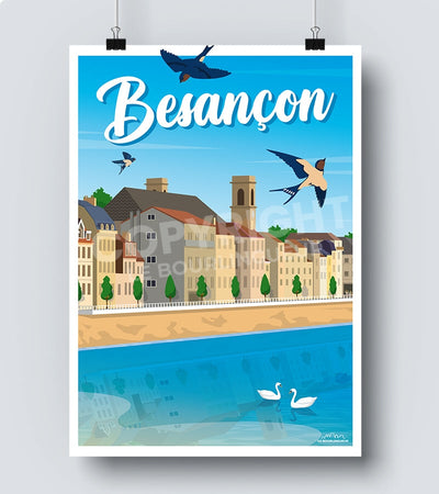 Affiche besançon travel poster