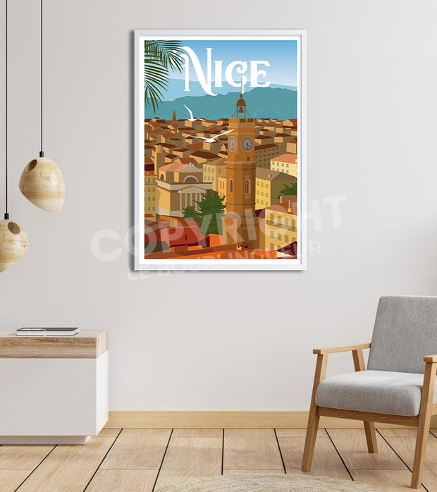 Affiche Nice Côte d'Azur