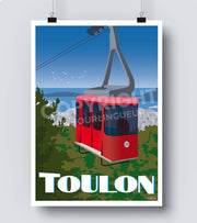 affiche Toulon téléphérique