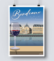 Affiche vin de Bordeaux