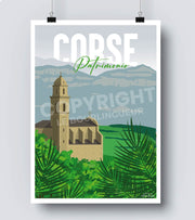 Affiche vintage Corse