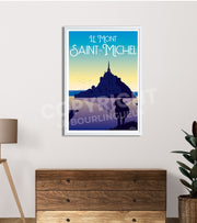 Affiche vintage Mont-Saint-Michel