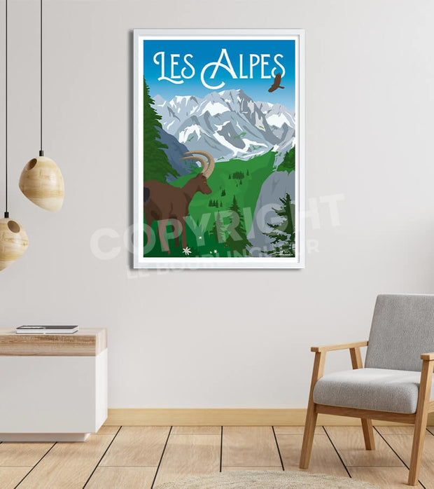 Affiches des Alpes