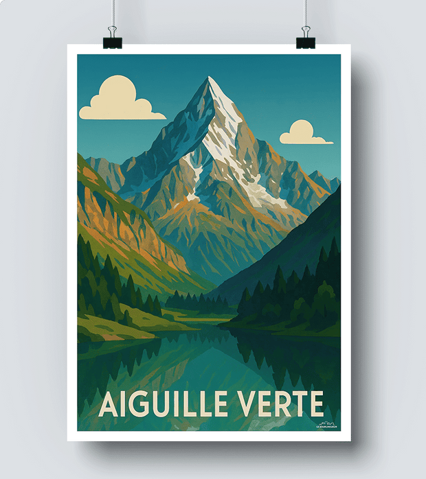 Affiche Aiguille Verte