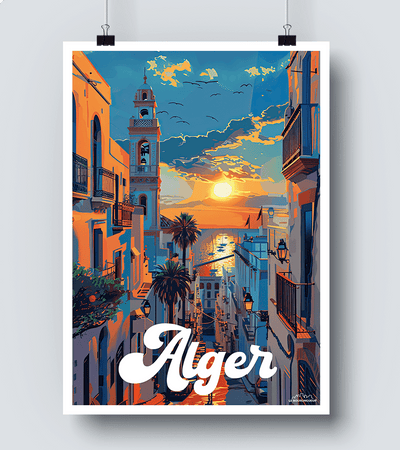 Affiche vintage Alger 