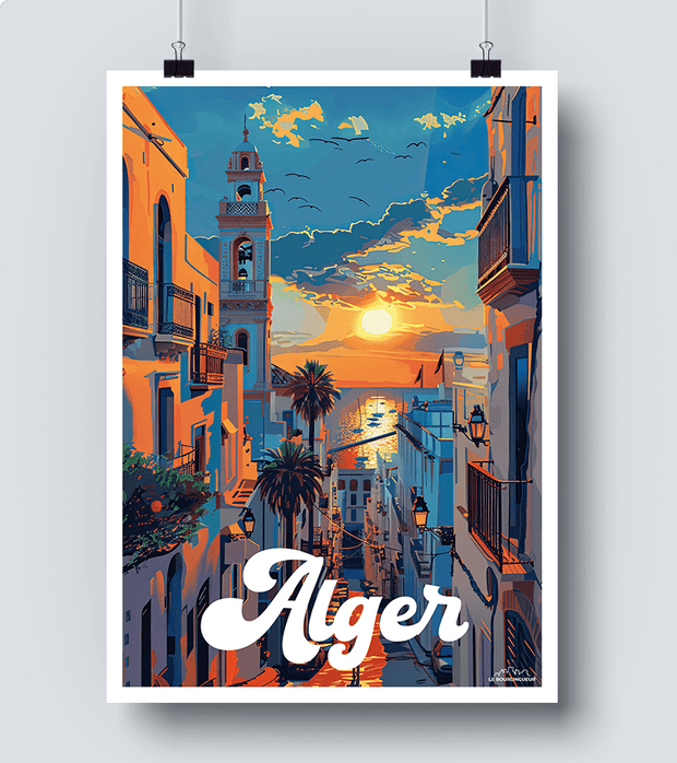 Affiche vintage Alger 