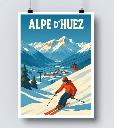 Affiche Alpe d Huez