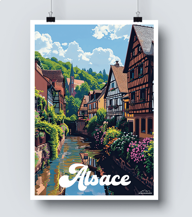 Affiche Alsace vintage