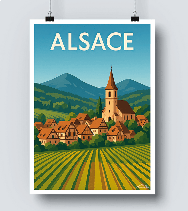 Affiche Alsace vintage