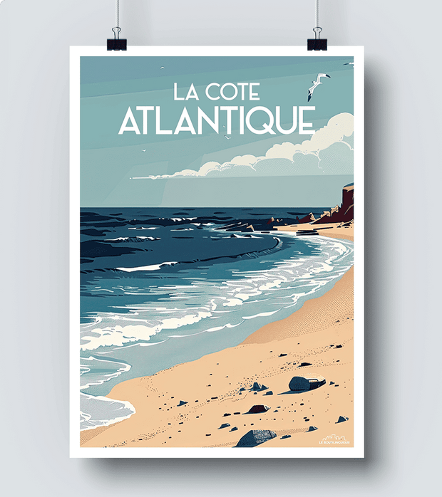 Affiche Côte Atlantique