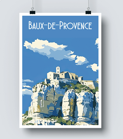 Affiche Baux de Provence