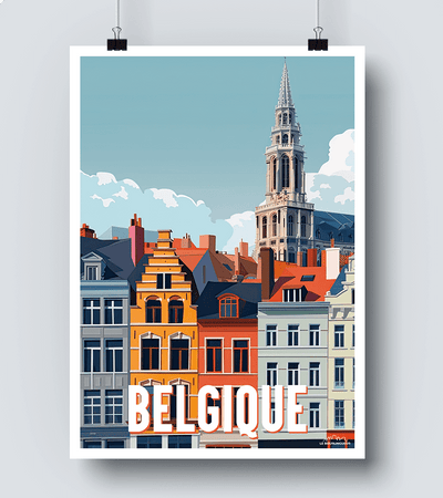 Affiche vintage Belgique