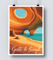 Affiche Grotte de Benagil
