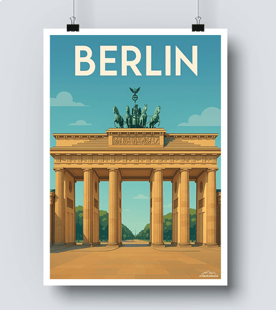 Affiche Porte de Brandebourg - Berlin