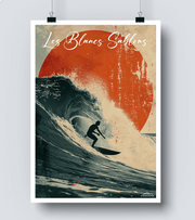 Affiche Surf Les Blancs Sablons