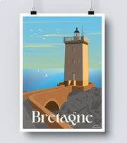 Affiche bretagne Kermorvan