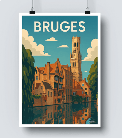 Affiche Bruges - Belgique