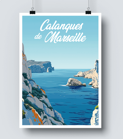 Affiche Calanque de Marseille