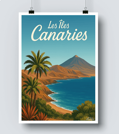 Affiche Les îles Canaries