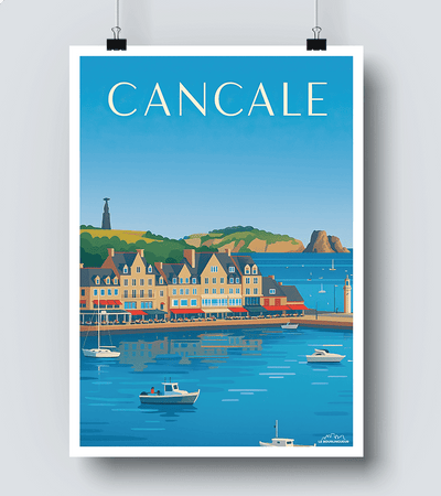 Affiche ville de Cancale