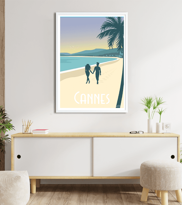 poster La plage de Cannes