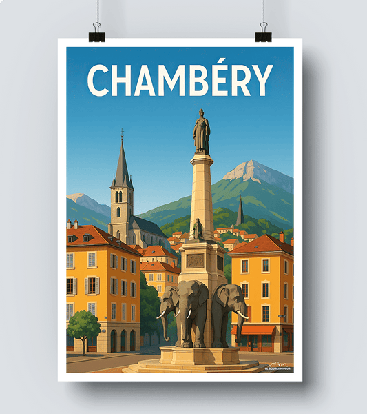 Tirage Albuminé Vintage De Chambéry, Porte Du Château - Circa 1880, Format 17x22 Cm