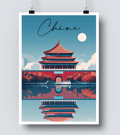 Affiche vintage Chine