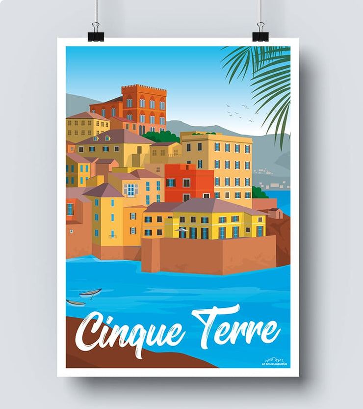 Affiche les cinque terre italie 