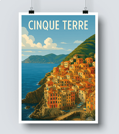 Affiche Vintage Cinque Terre