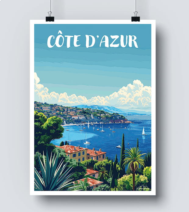 Affiche Cote d'Azur