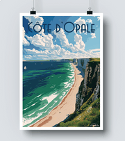 Affiche Côte d Opale
