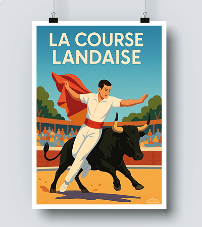 Affiche Course Landaise