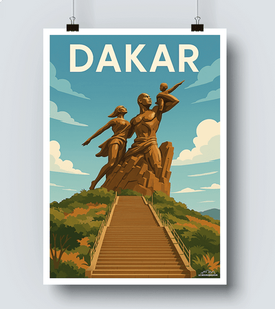Affiche Monument de la Renaissance Africaine Dakar