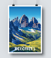 Affiche Dolomites