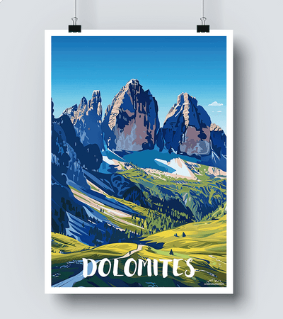 Affiche Dolomites