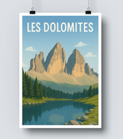 Affiche Dolomites