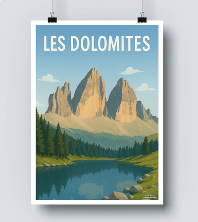 Affiche Dolomites