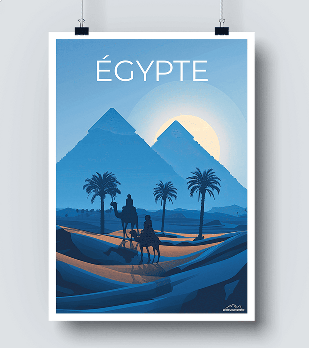 poster vintage Egypte Pyramide 