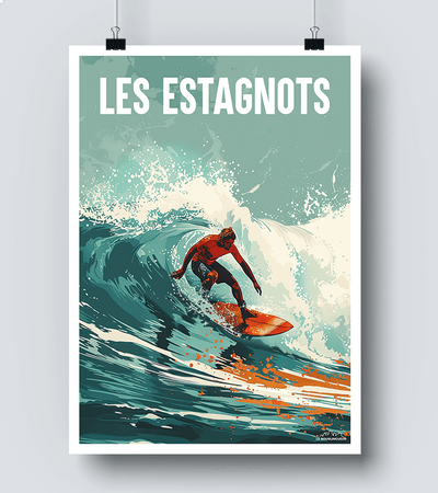 Affiche Surf Les Estagnots