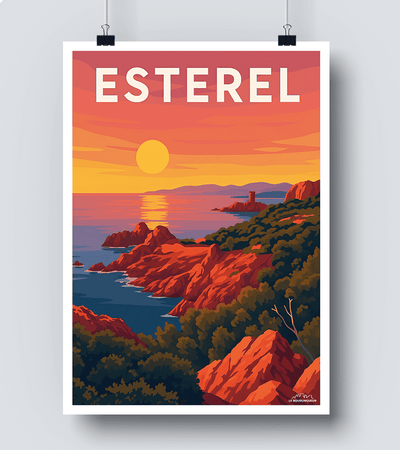Affiche Vintage Esterel