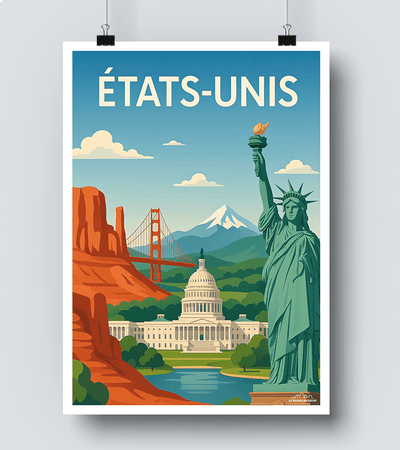 Affiche Etats Unis
