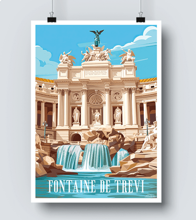 Affiche Fontaine de Trevi